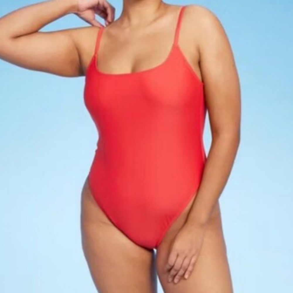 NEW red ultra high leg cheeky red swimsuit (12/14)